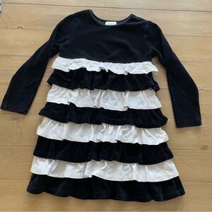 Hanna Andersson velvet ruffled dress